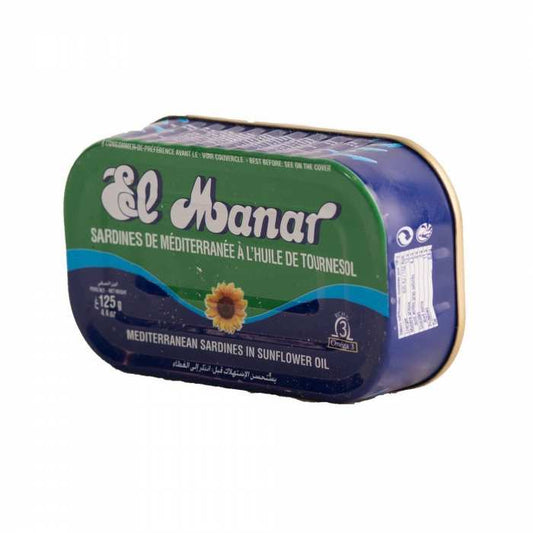 El Manar Sardines de Méditerranée à l'Huile de Tournesol