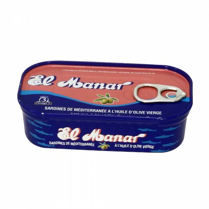 El Manar Sardines de Méditerranée à l'Huile d'Olive Vierge